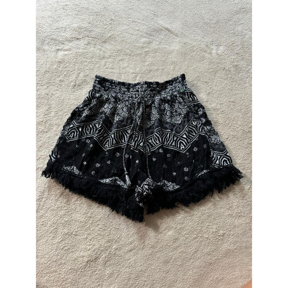 MUDD WOMEN SHORTS LOOSE FIT BLACK SIZE XS